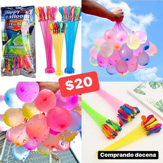 BOLSAS Globos de Agua 111 pzs