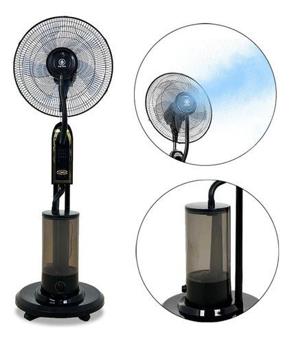 VENTILADOR DE 16 PULGADAS NEBULIZADOR 4L