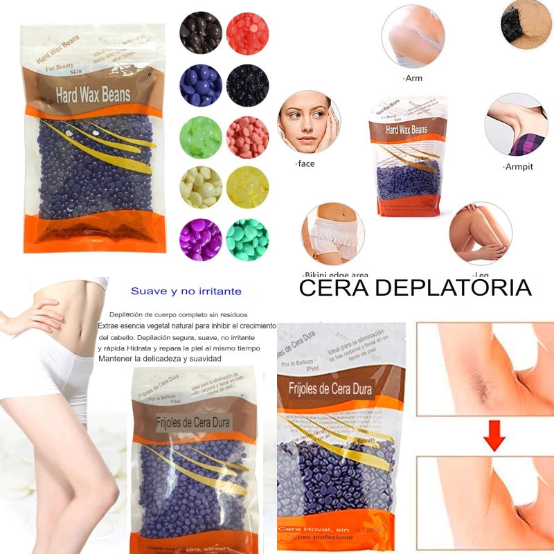 6 hard wax beans CERA DEPILADORA 100g GH7601