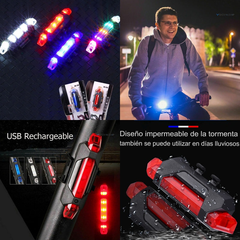 LUZ LED RECARGABLE BICI caja*