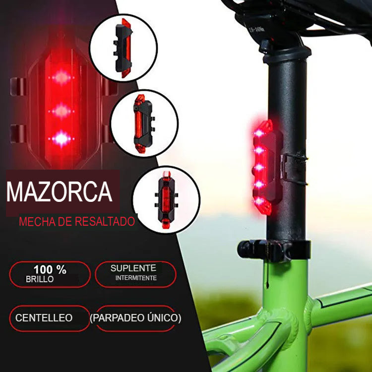 LUZ LED RECARGABLE BICI caja*